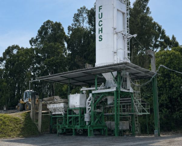 Usina de concreto da Fuchs em Passo Fundo